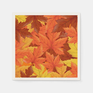 Serviette Jetable Feuille d'automne