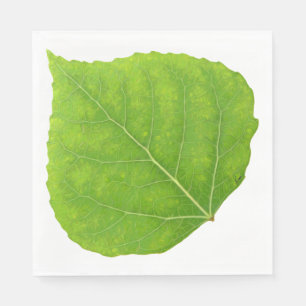 Serviette Jetable Feuille verte #11 d'Aspen