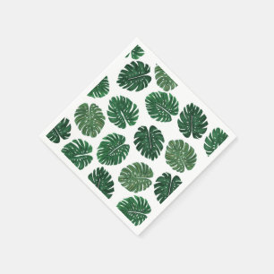 Serviette Jetable Feuilles Plantes de fromage suisse peint à la mai