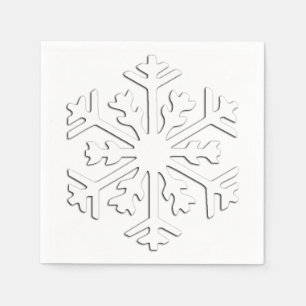 Serviette Jetable Flamme de neige blanche de 3 jours sur un Arrière
