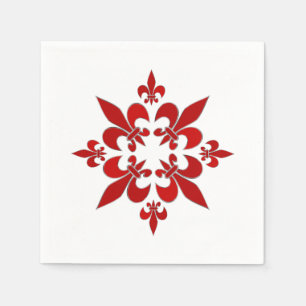 Serviette Jetable Fleur de Lis