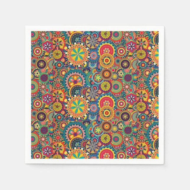 Serviette Jetable Fleur éclats Pinwheel (Devant)