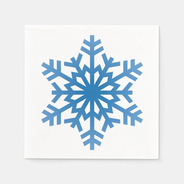 Serviette Jetable Flocs de neige Noël Motif (Devant)