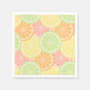 Serviette Jetable Fournitures de fête d'anniversaire fruitées et coo