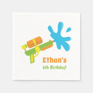 Serviette Jetable Fournitures de fête d'anniversaire jeu de pistolet