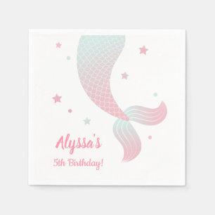 Serviette Jetable Fournitures de fête d'anniversaire pour filles que