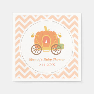 Serviette Jetable Fournitures pour Baby Shower Carrosse de Princesse