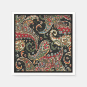 Serviette Jetable Fractale de Paisley