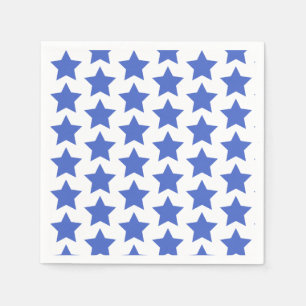 Serviette Jetable Fun Navy Blue Stars Papier Motif Napkins