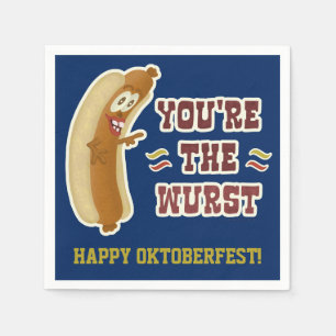 Serviette Jetable Funny Wurst Bratwurst Oktoberfest Humour