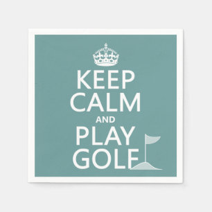 Serviette Jetable Gardez le golf de calme et de jeu - toutes les
