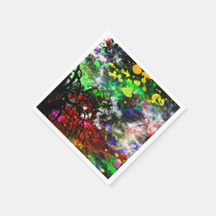 Serviette Jetable Graffiti Brick Wall