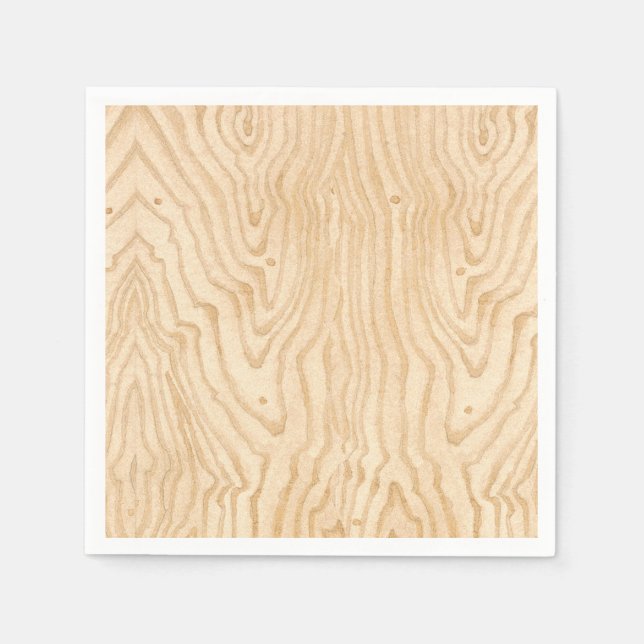 Serviette Jetable Grain de bois (Devant)