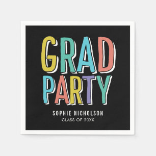 Serviette Jetable Grosse nouvelle ÉDITABLE COULEUR Graduation servie