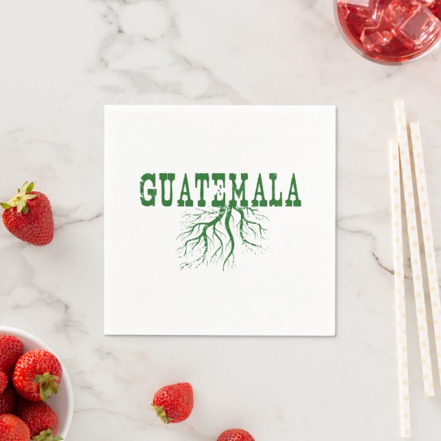 Serviette Jetable Guatemala Racines Word Art Guatemala Papier Party (En situation)
