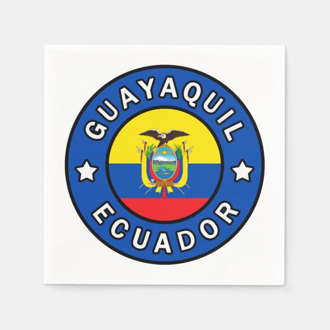 Serviette Jetable Guayaquil Equateur (Devant)
