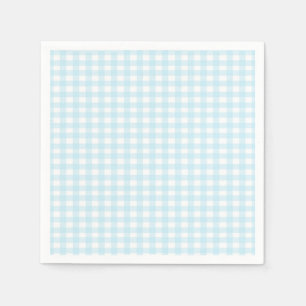 Serviette Jetable Guingan bleu 1