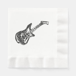 Serviette Jetable Guitare électrique