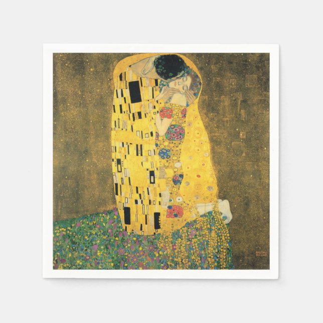 SERVIETTE JETABLE GUSTAV KLIMT (Devant)