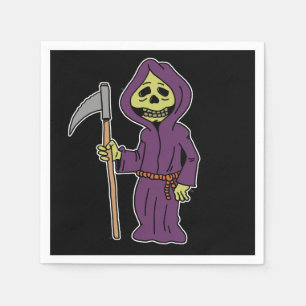 Serviette Jetable Halloween Grim Reaper Cartoon Napkins
