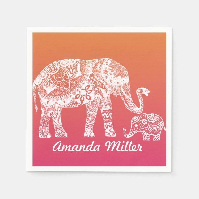 Serviette Jetable Henna (Devant)