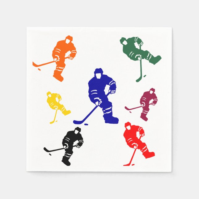 SERVIETTE JETABLE HOCKEY (Devant)