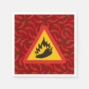 Serviette Jetable Hot pepper danger