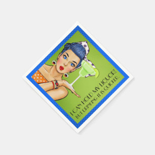 Serviette Jetable Humour Retro Liquor (Party) Cocktail Serviettes