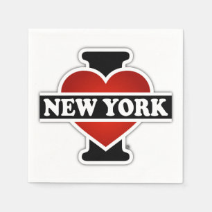Serviette Jetable I coeur New York
