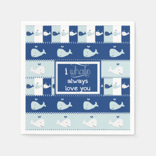 Serviette Jetable I de baleine amour toujours vous serviettes