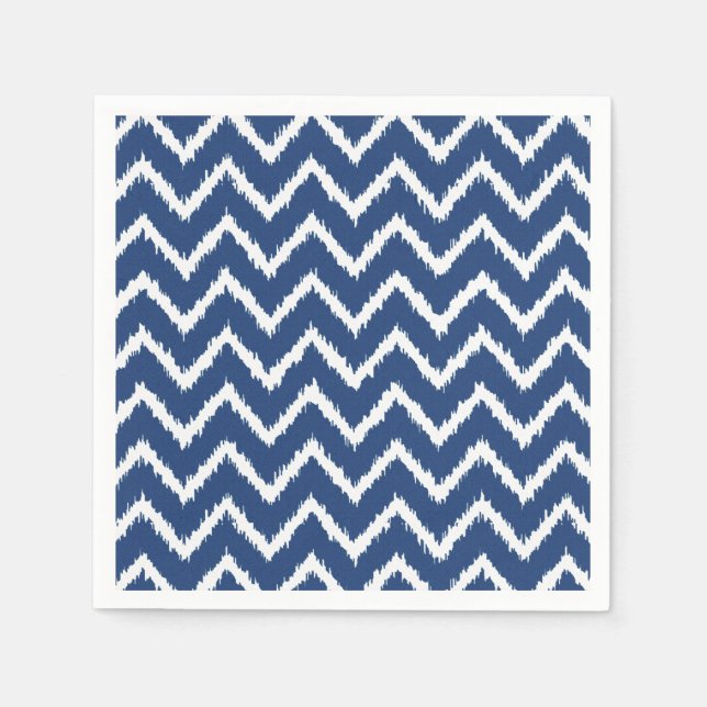 Serviette Jetable Ikat Chevron (Devant)