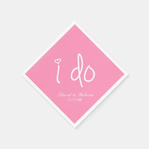 Serviette Jetable je fais - rose bubblegum