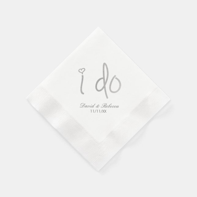 Serviette Jetable je le fais (Coin)