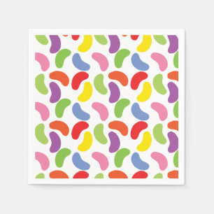 Serviette Jetable Jelly Haricots Motif Coloré mignon