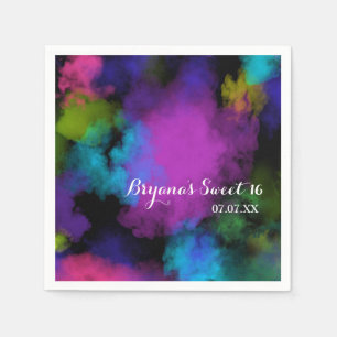 Serviette Jetable Jeu de maquillage couleur beauté chic glamour fête