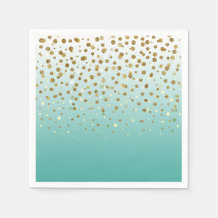 Serviette Jetable Joli confetti de parties scintillant moderne girly