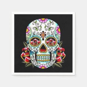 Serviette Jetable Jour du crâne mort