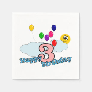 Serviette Jetable Joyeux anniversaire