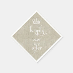 Serviette Jetable Joyeux Jour après Couronne Linen serviettes