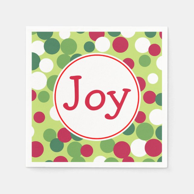 Serviette Jetable Joyeux Noël Fête Napkins (Devant)