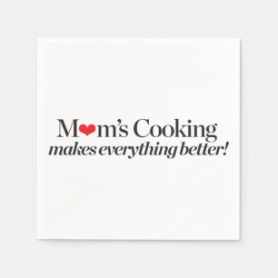 Serviette Jetable La Cuisine de maman rend tout mieux