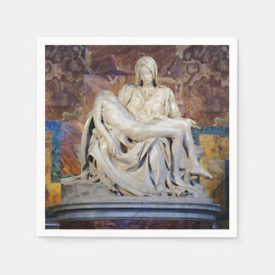 Serviette Jetable La Pieta de Michelangelo Cocktail Napkin
