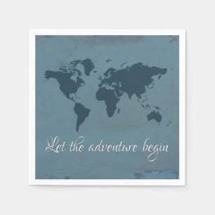 Serviette Jetable Laissez l'aventure commencer