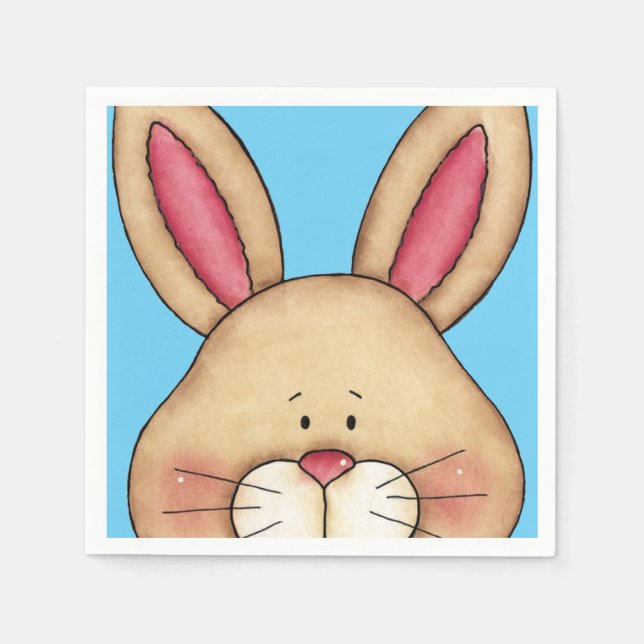 Serviette Jetable Lapin (Devant)