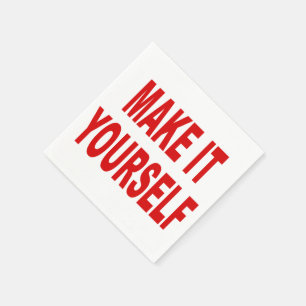 Serviette Jetable Le do-it-yourself font vos propres