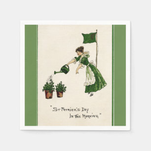 Serviette Jetable Le jour de St Patrick pendant le matin