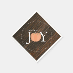 Serviette Jetable Le paquet de bois de joie a inspiré le baby showe