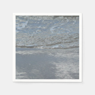 Serviette Jetable L'eau sur la plage Photographie Abstraite