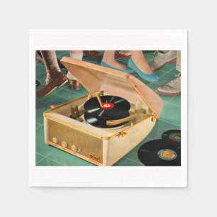 Serviette Jetable Lecteur d'enregistrement portable des années 1950