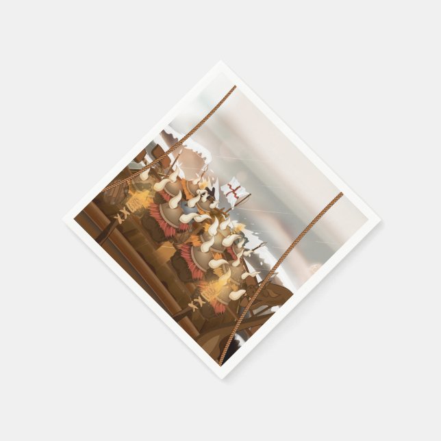 Serviette Jetable Les Vikings (Coin)